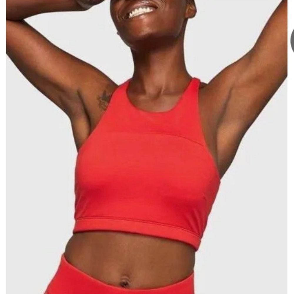 Outdoor Voices Red Techsweat Sports Bra